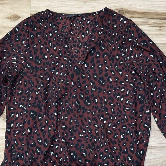 Stitch Fix West Kai Allan Surplice Tie Sleeve High Low Blouse Women’s Large - Picture 4 of 4